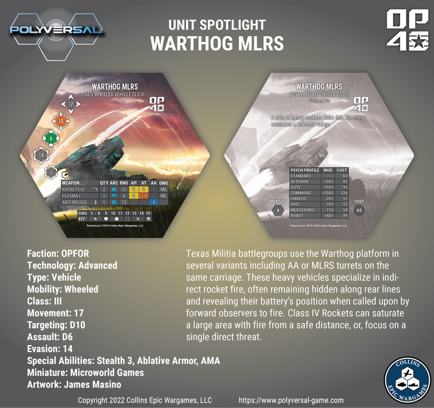 Warthog MLRS Feature